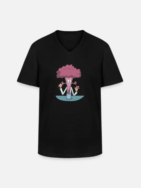 Chemistry explosion chemist - Men's V-Neck T-Shirt - black