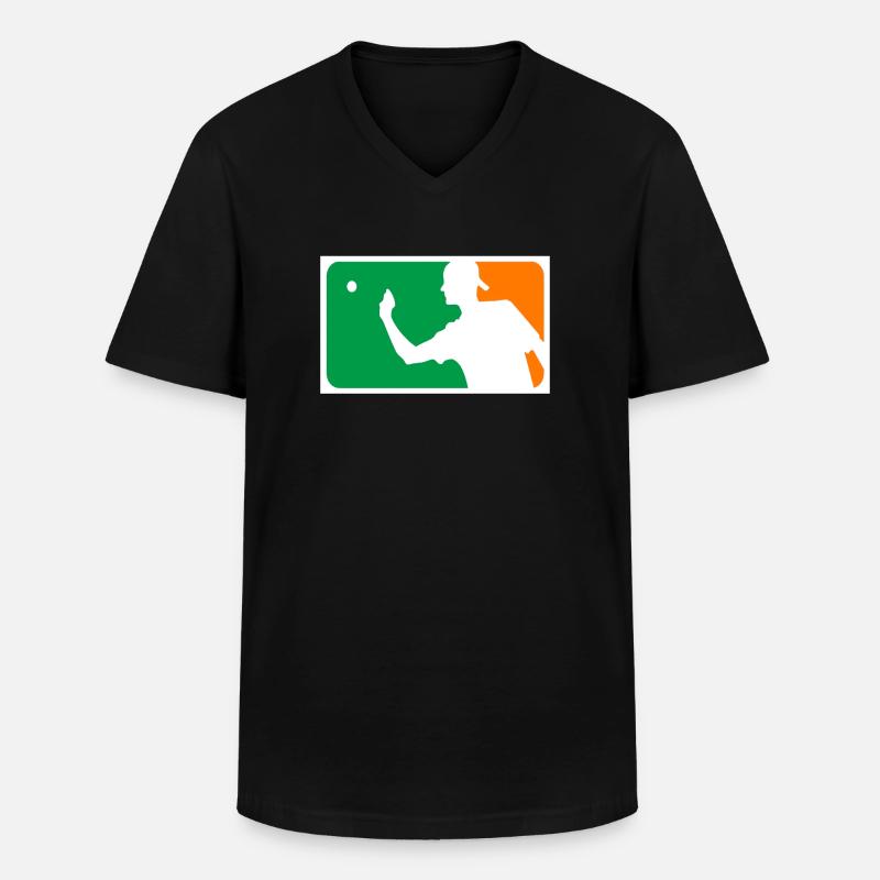 Beerpong - Männer-T-Shirt mit V-Ausschnitt - Schwarz