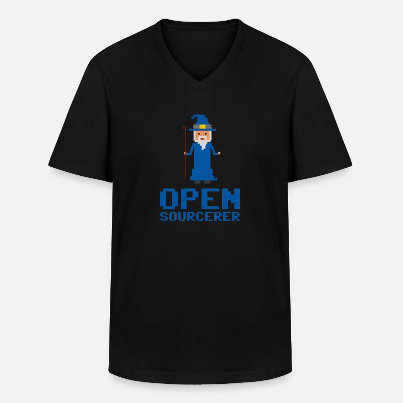 Entwickler Open Sourcerer Lustige Geschenkidee - Männer-T-Shirt mit V-Ausschnitt - Schwarz