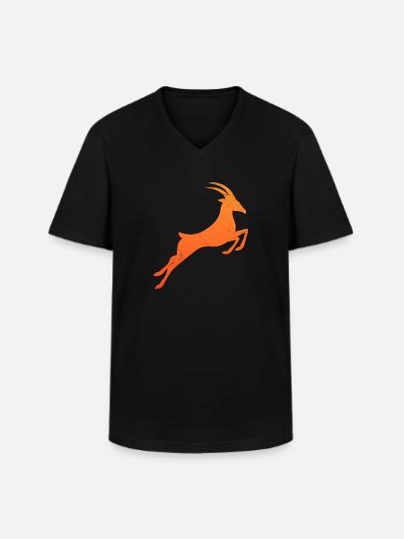 Symbol South Africa Springbok Tribal Tattoo Gift - Men's V-Neck T-Shirt - black