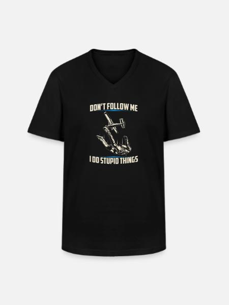 Skydiving | Skydive skydiving gifts - Men's V-Neck T-Shirt - black
