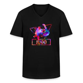Judo - Männer-T-Shirt mit V-Ausschnitt - Schwarz - Vorne - AI Model Male 178 dark (178cm)
