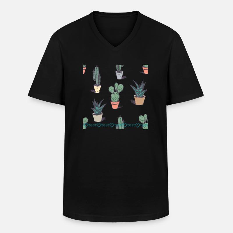 test design sprd 48 1 - Männer-T-Shirt mit V-Ausschnitt - Schwarz