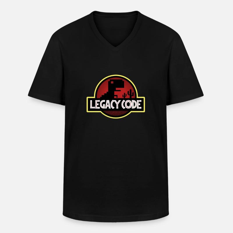 Legacy Code - Men's V-Neck T-Shirt - black