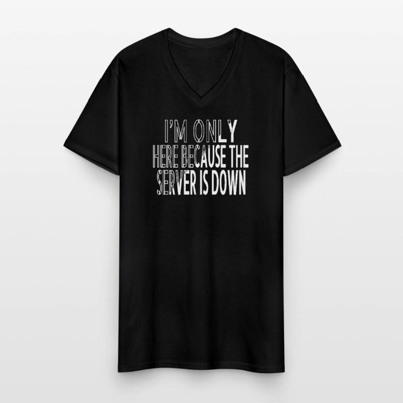 frontend developer fathersday computer scientist Men's V-Neck T-Shirt