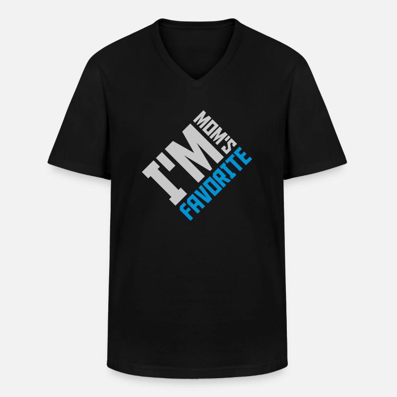 I m mom s - Männer-T-Shirt mit V-Ausschnitt - Schwarz