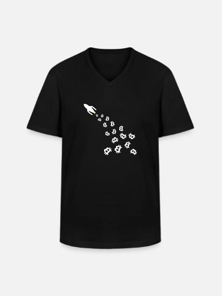 Les fusées Coin - T-shirt col V Homme - noir