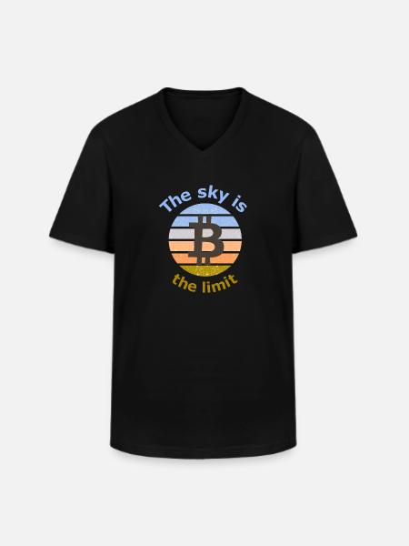 The Bitcoin Age - Men's V-Neck T-Shirt - black