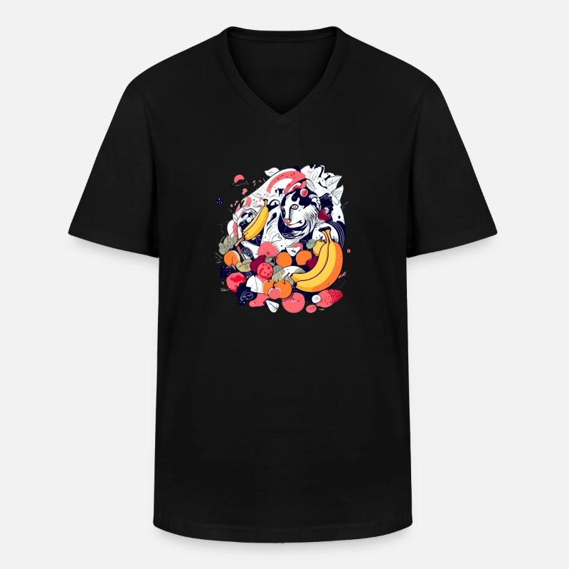Felix in der Frucht - Männer-T-Shirt mit V-Ausschnitt - Schwarz