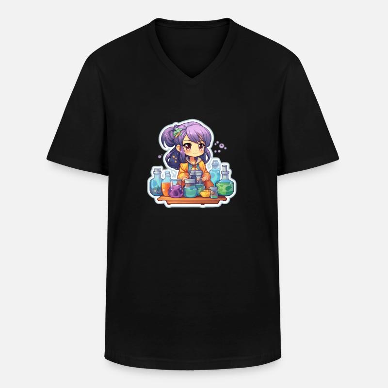 Alchemy Delight - Männer-T-Shirt mit V-Ausschnitt - Schwarz