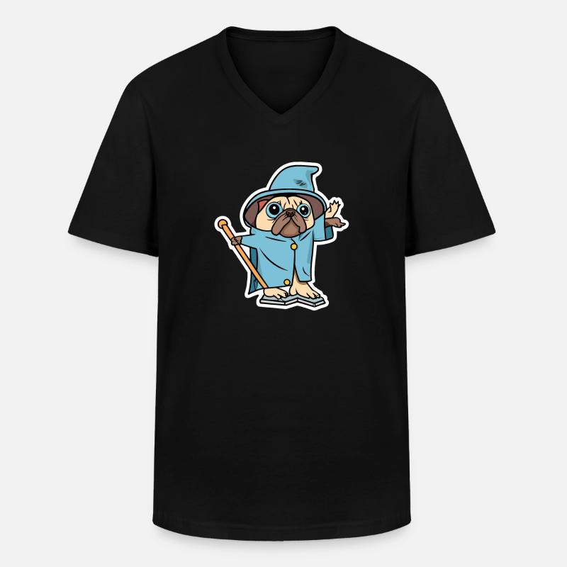 Magier - Männer-T-Shirt mit V-Ausschnitt - Schwarz