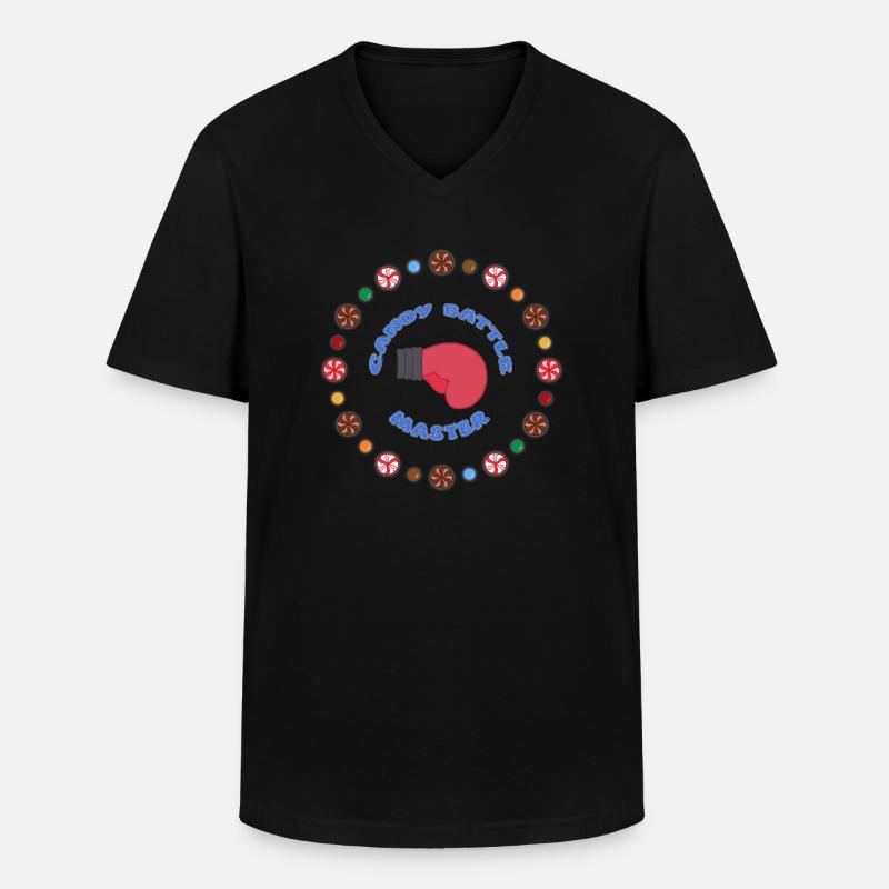 Candy Battle Master - Männer-T-Shirt mit V-Ausschnitt - Schwarz