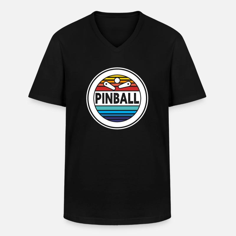 Flipper, Flipper - Männer-T-Shirt mit V-Ausschnitt - Schwarz