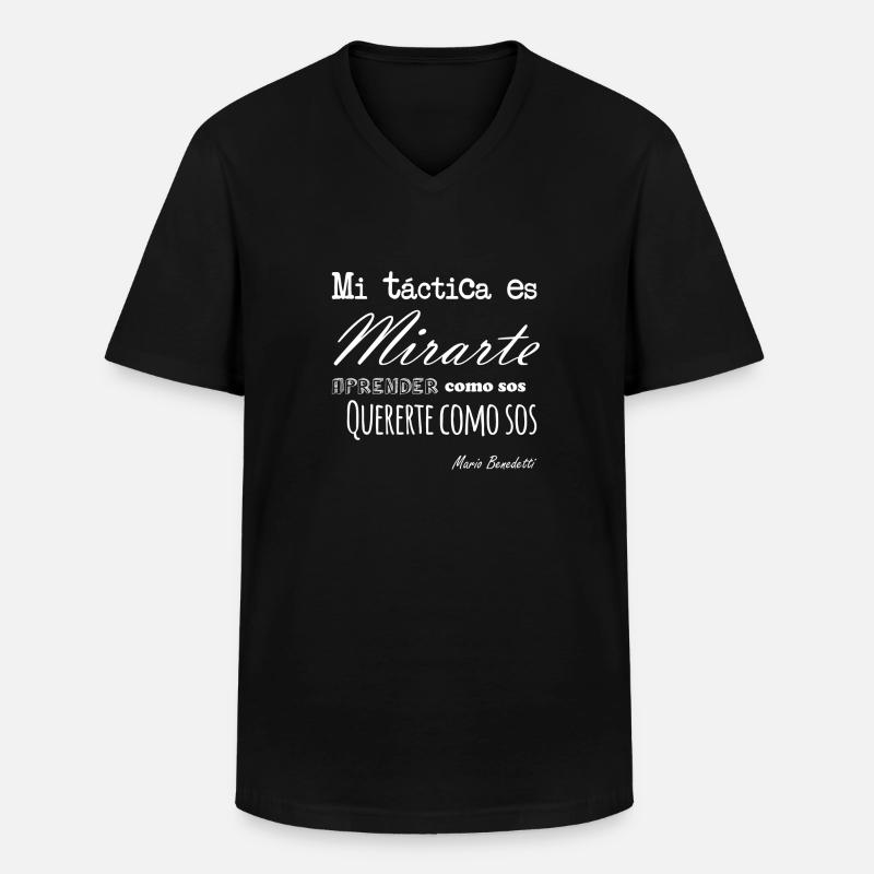 Benedetti farbiger Hintergrund - Männer-T-Shirt mit V-Ausschnitt - Schwarz