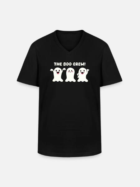 Ghost Boo Crew - Men's V-Neck T-Shirt - black
