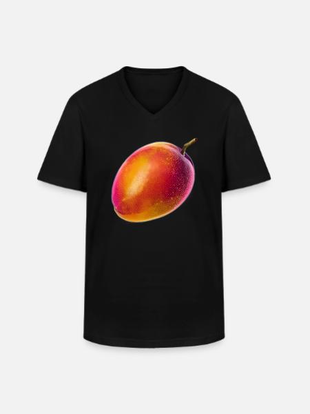 Vaporwave mango - Men's V-Neck T-Shirt - black
