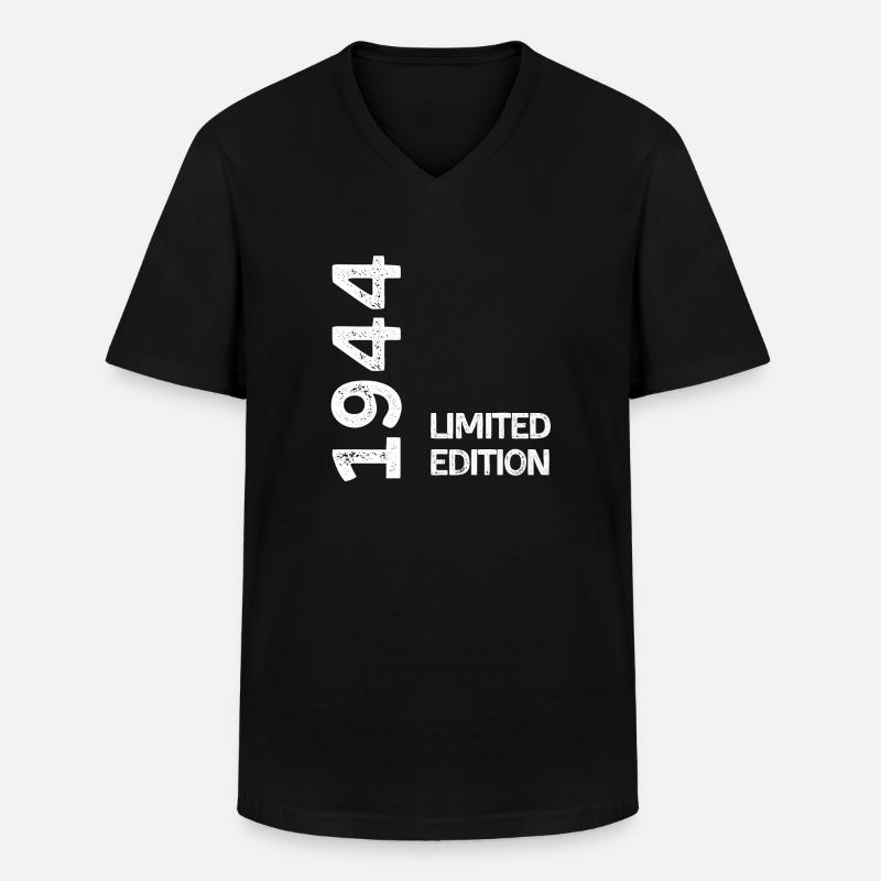 1944 Limitierte Auflage - Männer-T-Shirt mit V-Ausschnitt - Schwarz