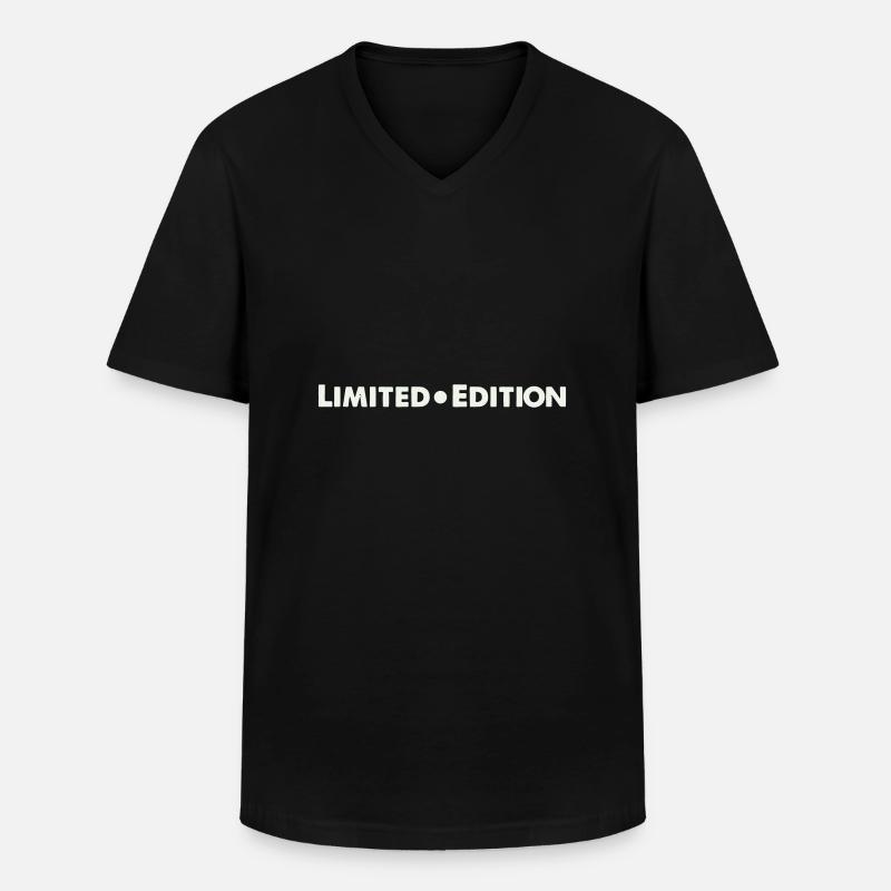 limited edition - Männer-T-Shirt mit V-Ausschnitt - Schwarz