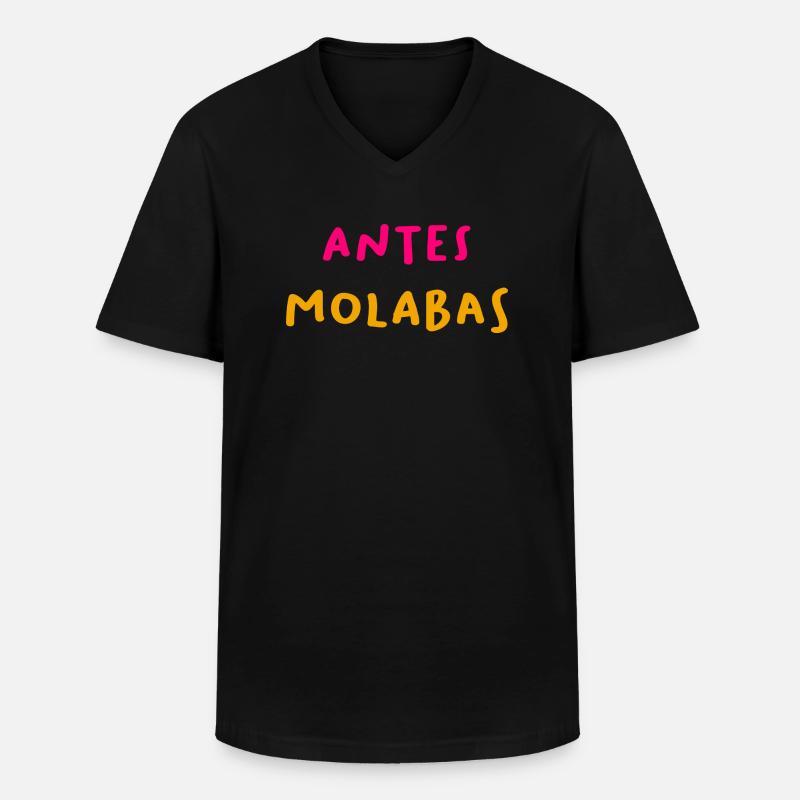 Vor Molabas - Männer-T-Shirt mit V-Ausschnitt - Schwarz