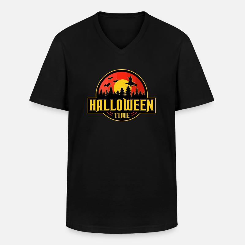 Halloween - Männer-T-Shirt mit V-Ausschnitt - Schwarz