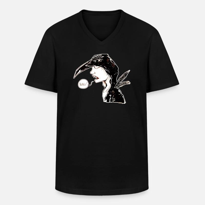 Die Krähe - Männer-T-Shirt mit V-Ausschnitt - Schwarz