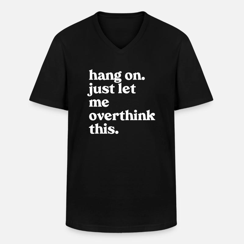 ADHS - Männer-T-Shirt mit V-Ausschnitt - Schwarz