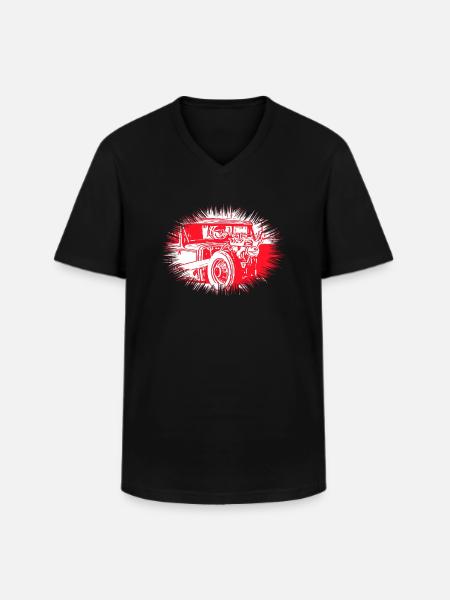 Car - Men's V-Neck T-Shirt - black