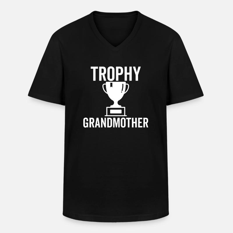 Trophäe Großmutter - Männer-T-Shirt mit V-Ausschnitt - Schwarz