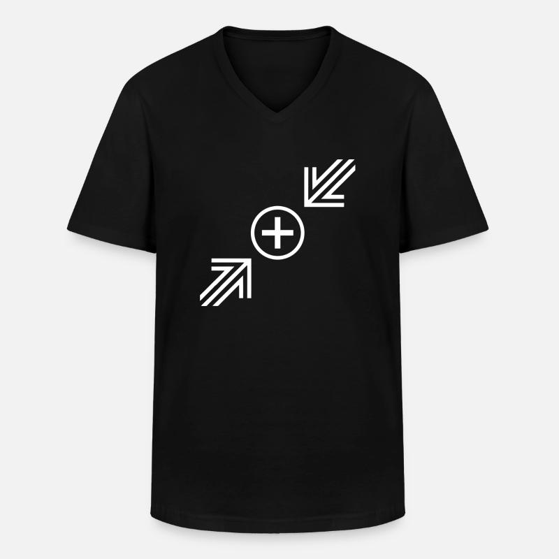 Pfeil - Männer-T-Shirt mit V-Ausschnitt - Schwarz