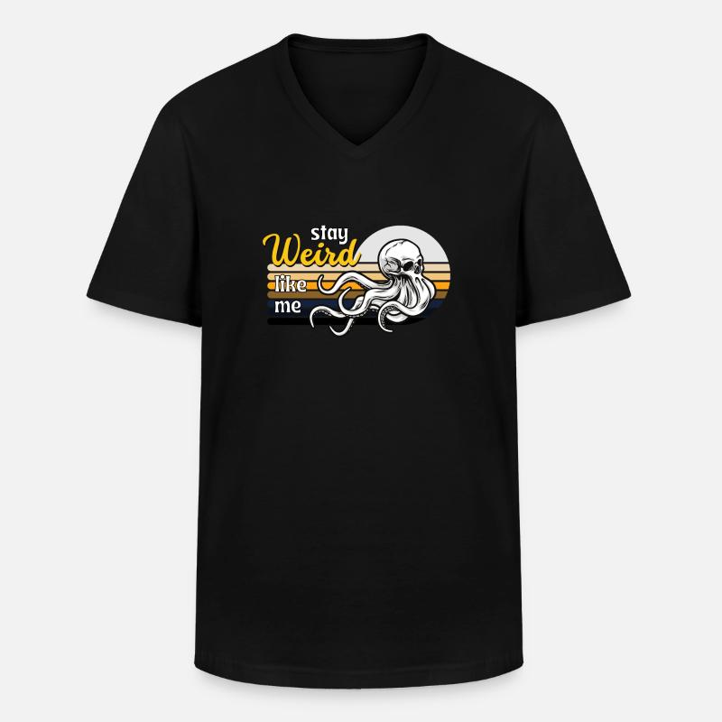 Bleib komisch wie ich - Männer-T-Shirt mit V-Ausschnitt - Schwarz