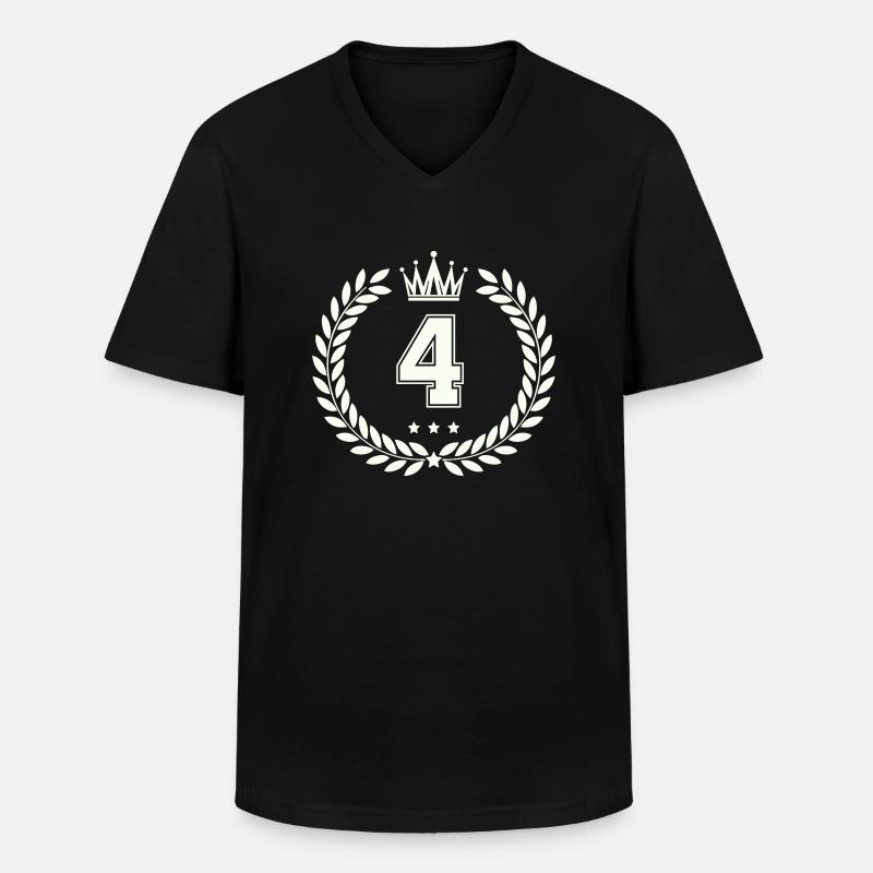 wappen 4 - Männer-T-Shirt mit V-Ausschnitt - Schwarz
