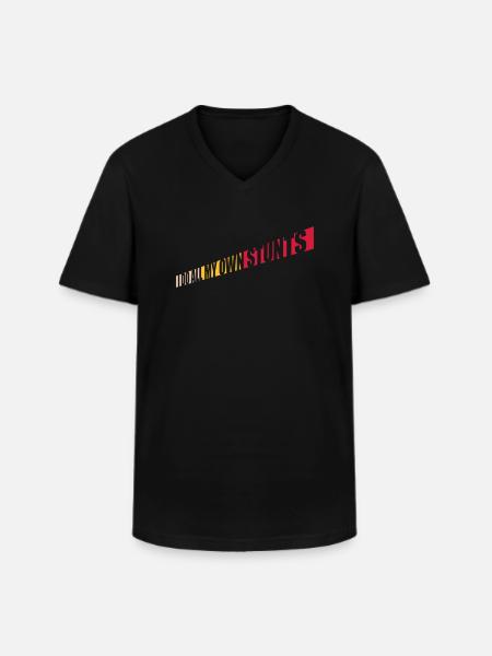 all my own stunts - Men's V-Neck T-Shirt - black