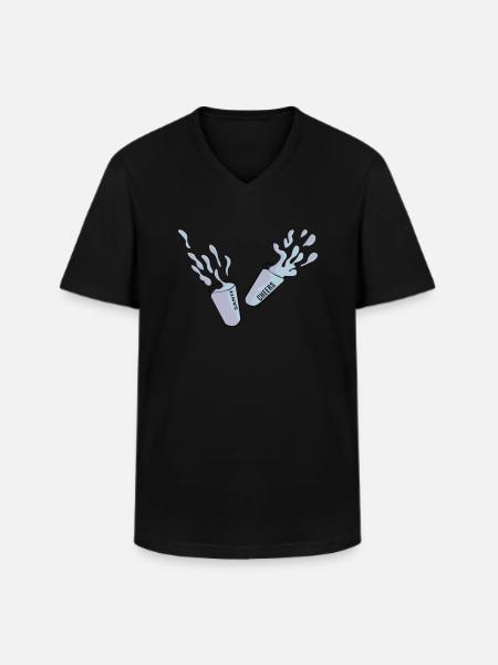 Toast - Men's V-Neck T-Shirt - black