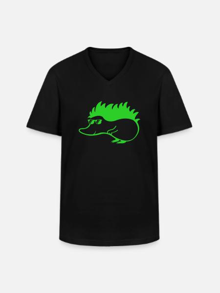 Hérisson cool 1 - T-shirt col V Homme - noir