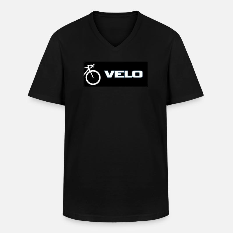 VNTS031 VELO - Männer-T-Shirt mit V-Ausschnitt - Schwarz