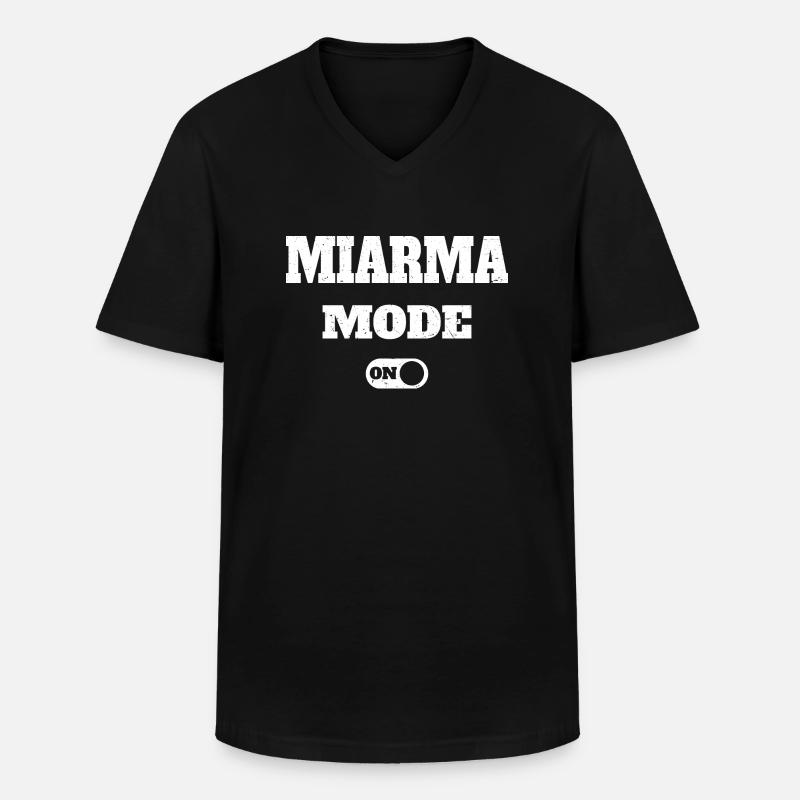 Modo Miarma activé - Mode activé - T-shirt col V Homme - noir