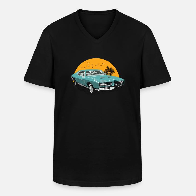 Oldtimer - Oldtimer - Männer-T-Shirt mit V-Ausschnitt - Schwarz