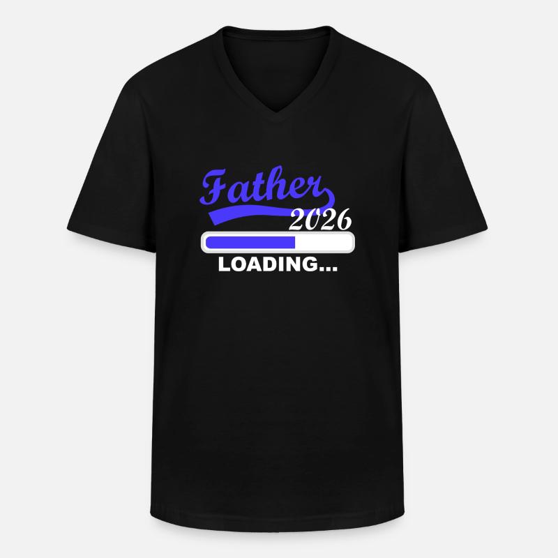 Vater 2026 Wird Bald Wirklichkeit - Männer-T-Shirt mit V-Ausschnitt - Schwarz