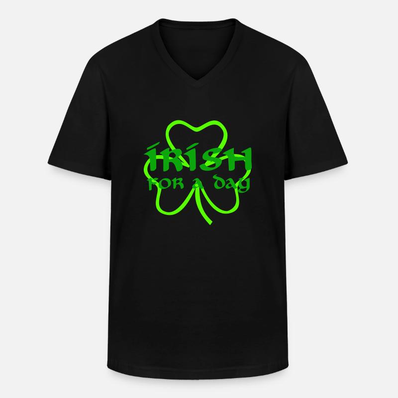 St. Patricks day - Männer-T-Shirt mit V-Ausschnitt - Schwarz
