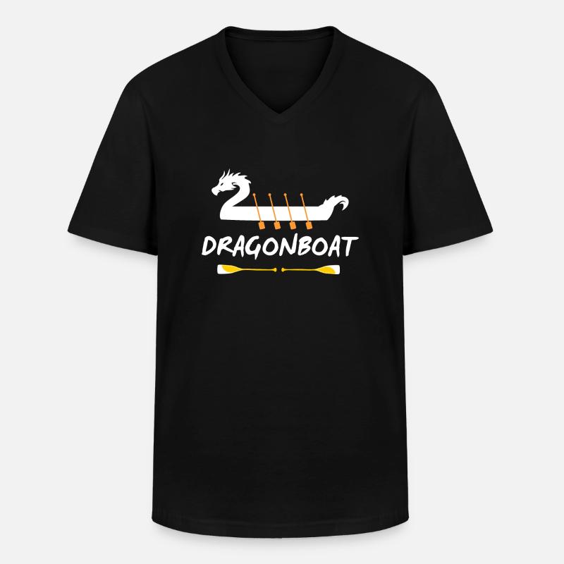 Drachenboot-Elemente - Männer-T-Shirt mit V-Ausschnitt - Schwarz