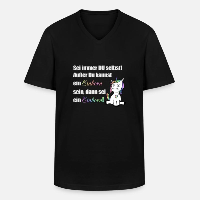 Sei immer du selbst - Männer-T-Shirt mit V-Ausschnitt - Schwarz