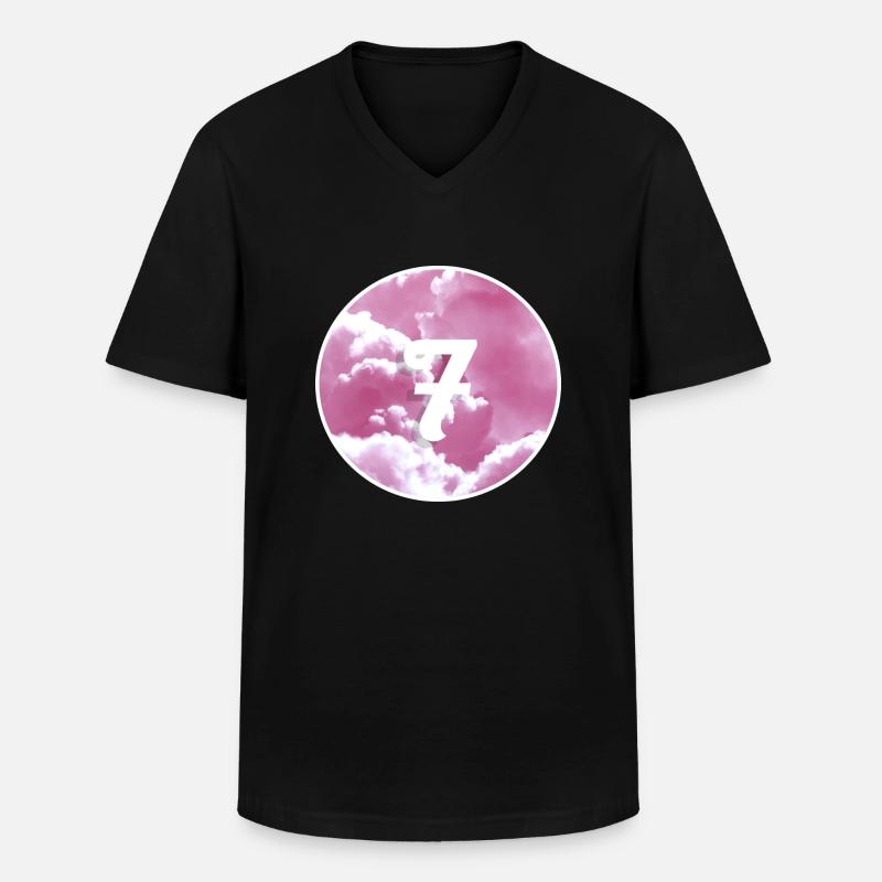 4EF00A83 8E69 4DC8 8A7D 1398B5C40235 - Männer-T-Shirt mit V-Ausschnitt - Schwarz