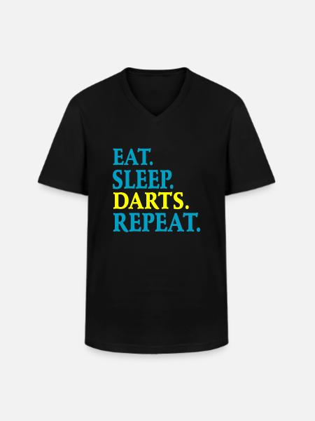 Darts Dart - Men's V-Neck T-Shirt - black