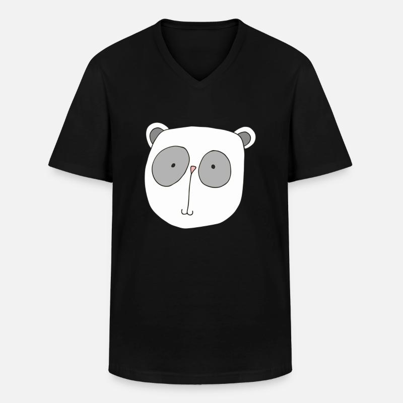 koala bär - Männer-T-Shirt mit V-Ausschnitt - Schwarz
