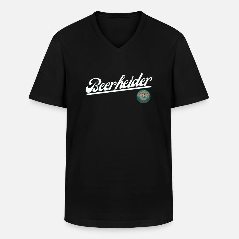 Beerheider - Männer-T-Shirt mit V-Ausschnitt - Schwarz