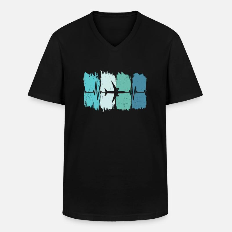 Piloten Lustiger Spruch Pilot - Männer-T-Shirt mit V-Ausschnitt - Schwarz