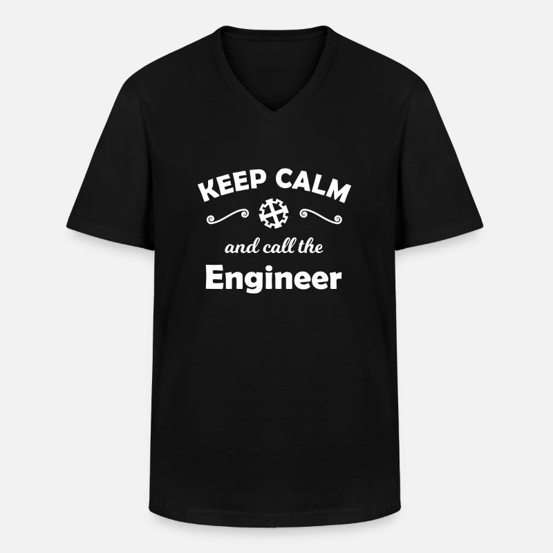 Technology and mechanical engineering - Men's V-Neck T-Shirt - black