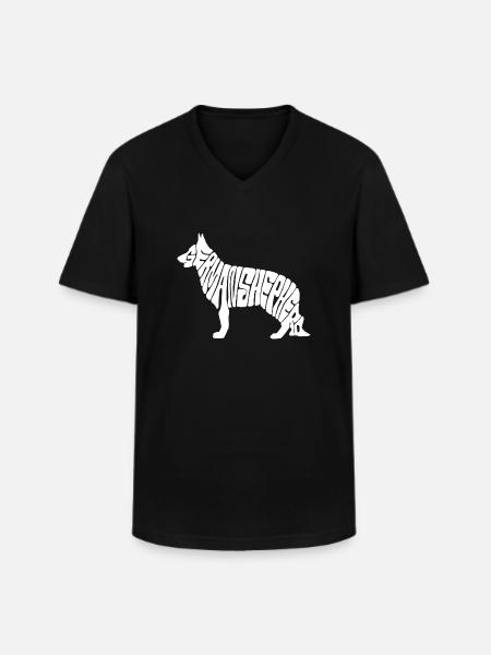 Germanshepherd - Men's V-Neck T-Shirt - black