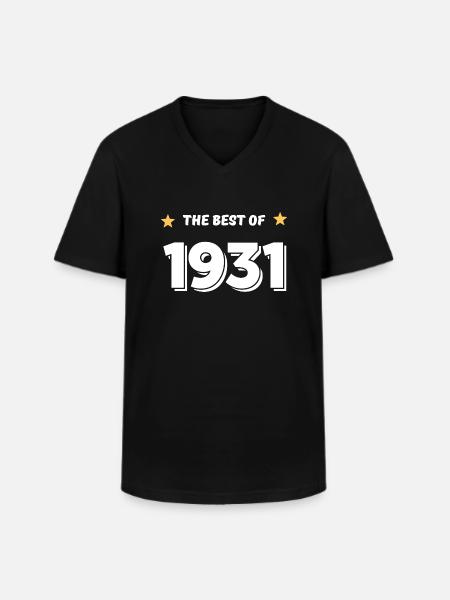Best of 1931 - Men's V-Neck T-Shirt - black
