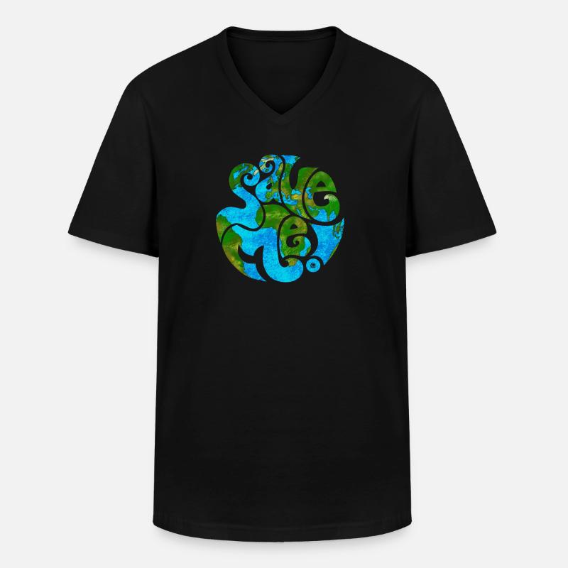 Save Me! - Männer-T-Shirt mit V-Ausschnitt - Schwarz